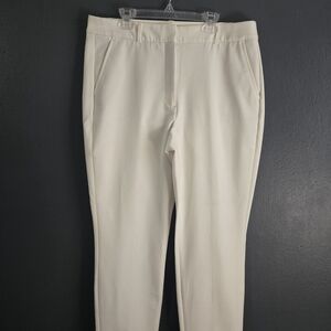 White House Black Market Ivory Elle Slim Pants